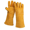 Leather Welding Gloves Welding Work Gloves for Tig Mig Grilling Chimney 14inch