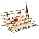 DIY Wooden Paint Rack Stand Painting Ink Bottle Storage Holder Organizer Pi R5E8