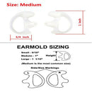 Two Way Radio Ear Mold Replacement Soft Silicone Ear Insert Earmould for