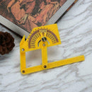 Goniometer Finder Miter Gauge Arm Measure Ruler Plastic ABS Protractor Plas W9L3