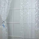 Voile Curtain Panel Door Window Screen Room Drapes Valance 100*200cm White