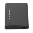 2.5" USB3.0 SDD HD Box HDD Hard Drive External Enclosure Brushed Metal Case