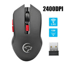 G817 2.4G Wireless Gaming Mouse 2400DPI 6 Buttons Optical Mice w/ USB Receiver
