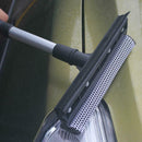 Extendable Rubber Window Cleaning Squeegee & Sponges for Windshield