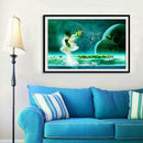 5D DIY Full Drill Diamond Painting Green Angel Cross Stitch Embroidery Kits