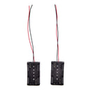 2pcs Black 2 x AA Battery Holder Case Box w Wire Leads H kcTOCA