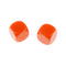 50 Pieces Opaque Blank Dice D6 for D&D RPG MTG Party Games Orange + Beige