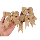 Christmas Bow, 4.72 Inch Long 3.54 Inch Wide,5 Pcs Holiday Christmas Decora
