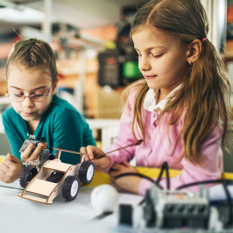 Kids Inertial Car Toys Kit DIY Educational Physics Science Assemble Craft