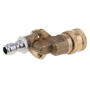 Adjustable High Pressure Pivoting Coupler for Pressure Washer Wand, 1/4''