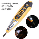 Digital AC/DC Voltage Tester Pencil LCD Display Test Pen 12-250V Home Too Ne Gw