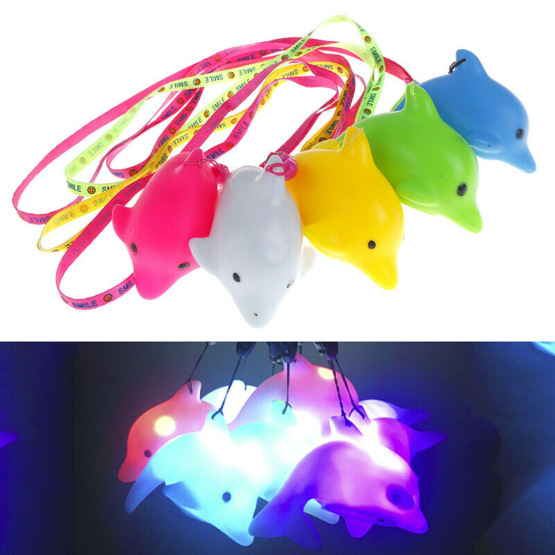 1pc baby water flashing floating dolphins kids automatic color led lighting toME