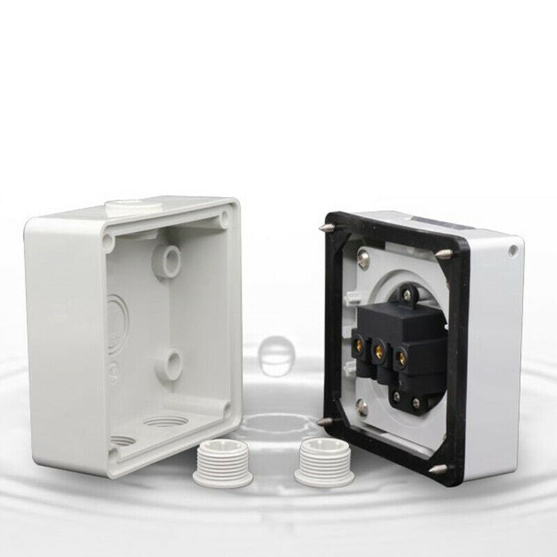 3 pin 10 Amp 10A Power Inlet - Weatherproof - IP66 for Motorhome RV 240V 3C