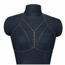 Sexy Bikini Bralette Chain Harness Necklace Crossover Body Chain For Women GH2G9