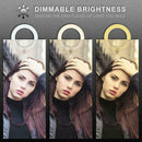 LED Ring Fill Light Photo Live Adjustable Broadcast Phone Modes Bracket X8W8