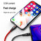3in1 LED USB Charging Cable 8Pin Charger Cable Multi Port Phone CableFT