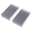 120mmx69mmx27mm Aluminum Heat Sink Heatsink Cooling Cooler Fin  (Pack 2)