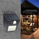 12 LED Solar Motion Sensor Wall Light Waterproof Garden Yard Security Lamp