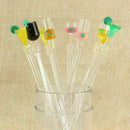 10Pcs Mixed Drink Stir Bar Long Bartending Glass Shape Cocktail Spoons Z1B9 T2B5