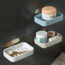Flexible Bathroom Soap Dish Storage Holder Rack Soapbox Plate Tray Drain TGI
