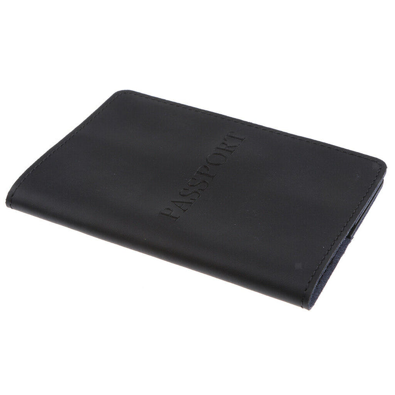 New Passport Holder Cover Wallet Case - Leather ID Organizer Card Two Slots High