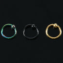 6 lot Captive Bead Rings Hoops BCR Thickness:16gauge (1.2mm) X 5/16"(8mm) N2F7