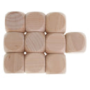 10PCS Wood Blank Dice D6 3cm Game Dice for DIY Decorating & Craft Projects