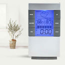 Weather Forecast Clock Digital LCD Temperature Humidity Meter Hygrometer New