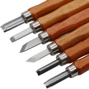 New 12Pcs Wood Carving Hand Chisel Tool Kit Set Wood working Professional Gouges