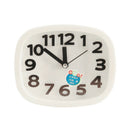 Cute Mini Dial Number Desk Table Alarm Clock For Children Kids White 1Pcs