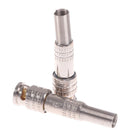 2Pcs BNC Male Solderless Connector For Security CCTV Camera Coax Video AdapSEAU