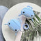 Cute Blue Whale Protective Case Shockproof Soft Silicone Cover for Airpods 1/2