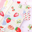 1 box strawberry Paper Stickers Diary Decor Diy Scrapbooking StationerySticker3C