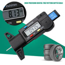 Black Truck Tool Gauge Tire Caliper Tread Depth Accurate Car Digital-LCD Display