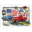 5D DIY Full Drill Diamond Painting Cartoon Cars Cross Stitch Embroidery Kit