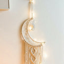 Bohemian Chic Macrame Wall Hanging Tapestry Moon Dreamcatcher Wall Decor BohG8L4