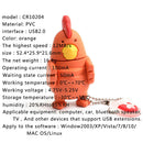 1pc Mini 128M USB Flash Drive Rubber Cute Chicken Shaped Memory Stick USB 2.0