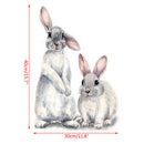 Animal Rabbit Painting Wall Stickers For Room Wall Decals Home Nordic Decora Gw