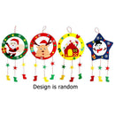 Child Handmade Xmas Garlands Cloth Wreath Art Kindergarten US Rural Style Random
