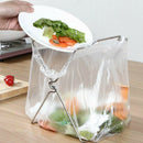 Portable Kitchen Folding Garbage Plastic Bag Holder Trash Rack Stainless Steel