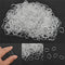 600x Elastic Rubber Clear Hair Ties Hair Band Ropes Women's Ponytail Holder