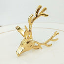 10x Metal Reindeer Napkin Rings Cloth Napkin Holders Wedding Decor