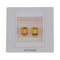 2Pcs 1 Speaker Wall Face Plate 1 Gang 2 Binding Post Banana Plug Audio Surround