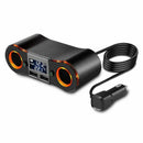 Socket Cigarette Lighter Splitter ZNB02 Car Charger Adapter 3.5A Dual USB P Q2E8