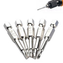 Magnetic Triangle Head Screwdriver Bits S2 Steel 1/4 Hex Shank  6.35mm