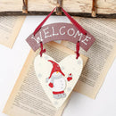 Christmas Wooden Love Snowman Decoration Welcome Door Hanging Tree PendantB Hn