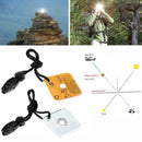Practical Reflective Signal Mirror With A Whistle For Outdoor Survival New B1M5