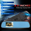 3.5in 1080P HD Car In-Dash DVR Video Recorder Rear View Mirror Camera Dashcam