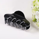 Women Hair Clip Girl Hair Claw Clamps Ladies Hairpin Headwear Gift (Black) A