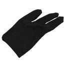 5 x 3 Fingers Gloves for Cue Billiards Snooker, Black